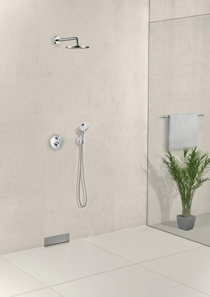 Hansgrohe Ecostat S PowderRain komplet brusesystem til indbygning