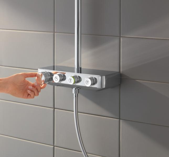 Grohe Euphoria SmartControl 310 Cube Duo Brusesystem - Krom