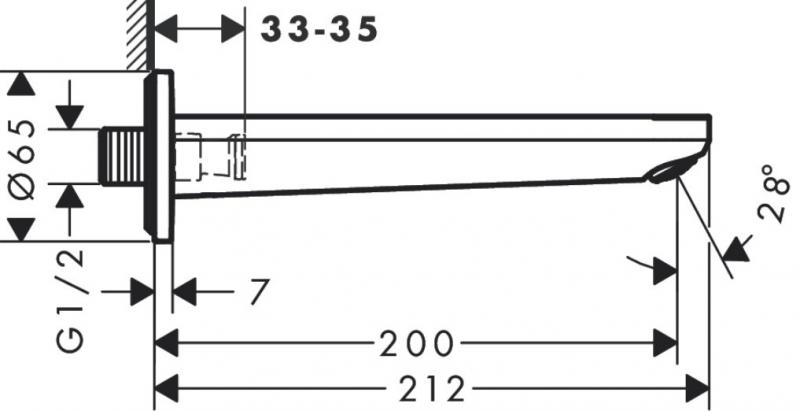 Hansgrohe Rebris S kartud ½" - Krom