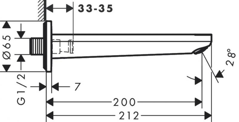 Hansgrohe Rebris E kartud ½" - Krom