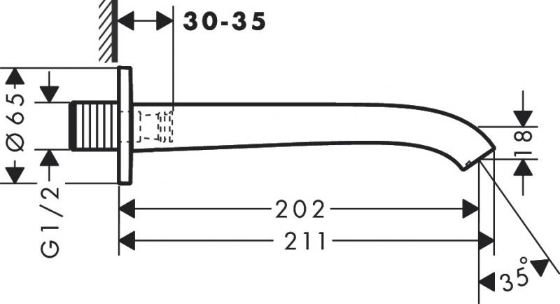 Hansgrohe Vivenis kartud - 1/2" - Mat sort