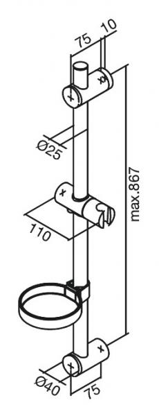 Damixa Vario Bruserstang