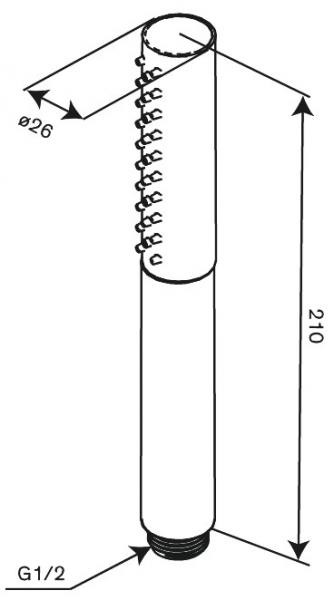 Damixa Iris h&aring;ndbruser 3 sprays - B&oslash;rstet grafitgr&aring;
