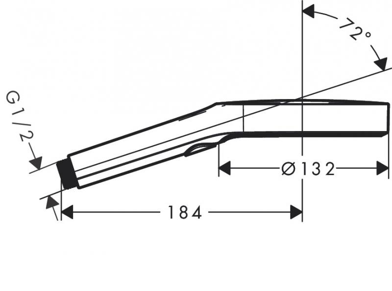 Hansgrohe Rainfinity 130 håndbruser 3jet - Mat hvid