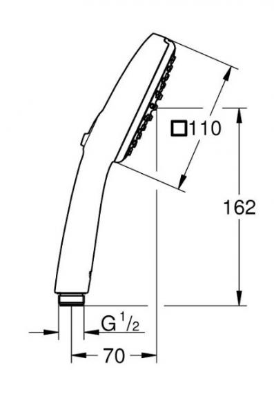 Grohe Vitalio Comfort 110 håndbruser 2 sprays