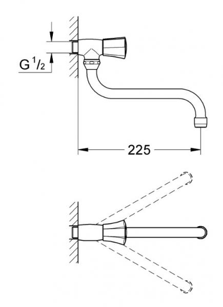 Grohe Costa L udløbsventil