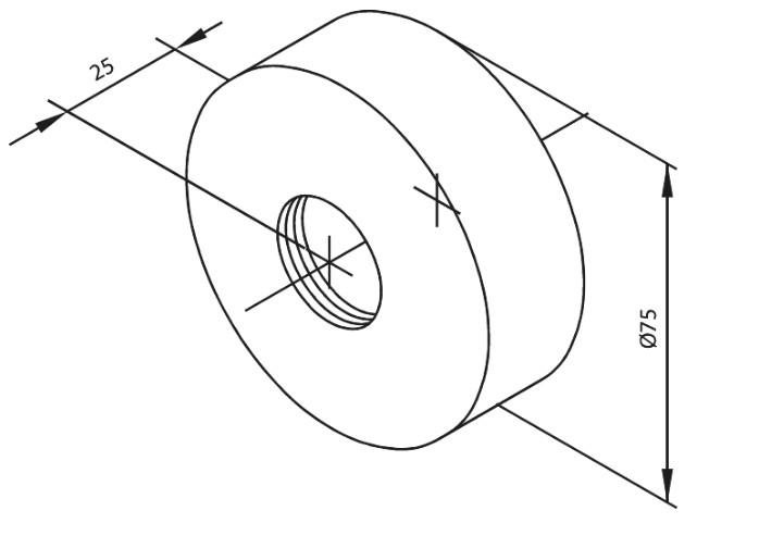 Damixa rosetter - Ø75 - Matsort