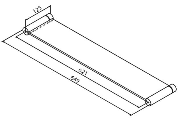 Damixa glashylde 621 mm