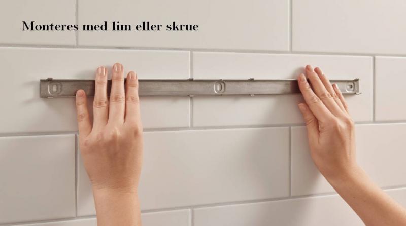 Hansgrohe WallStoris Skinne - 70 cm - Mat sort