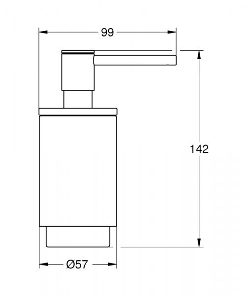 Grohe Selection sæbedispenser - Poleret hard graphite