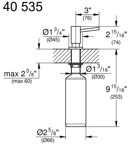 Grohe Cosmopolitan sæbedispenser - Krom