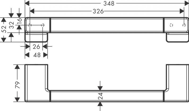 Hansgrohe AddStoris badekargreb - Krom