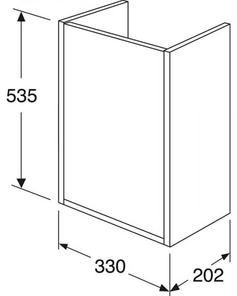 Gustavsberg Artic Small 33 underskab - Fersken