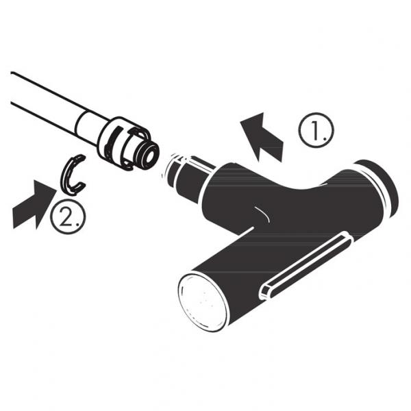 hansgrohe udtr&aelig;kstud til Metris Select M71 - Rustfri st&aring;l
