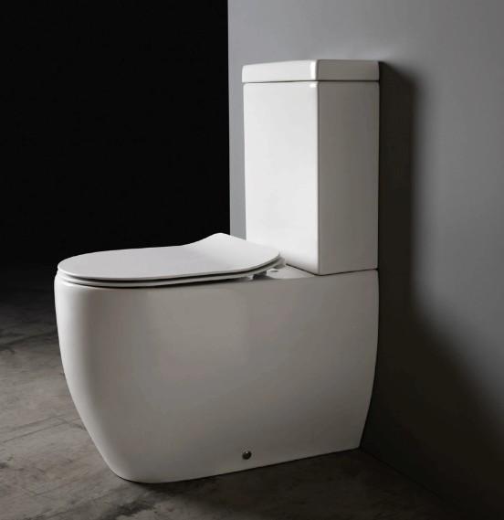 Lavabo Glomp rimless gulvstående toilet m/soft close sæde - Hvid