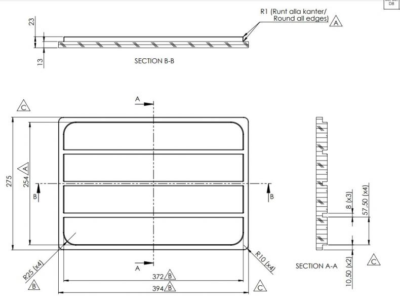 Outlet - Intra CB-FR-OAK - Skærebræt i eg til Frame