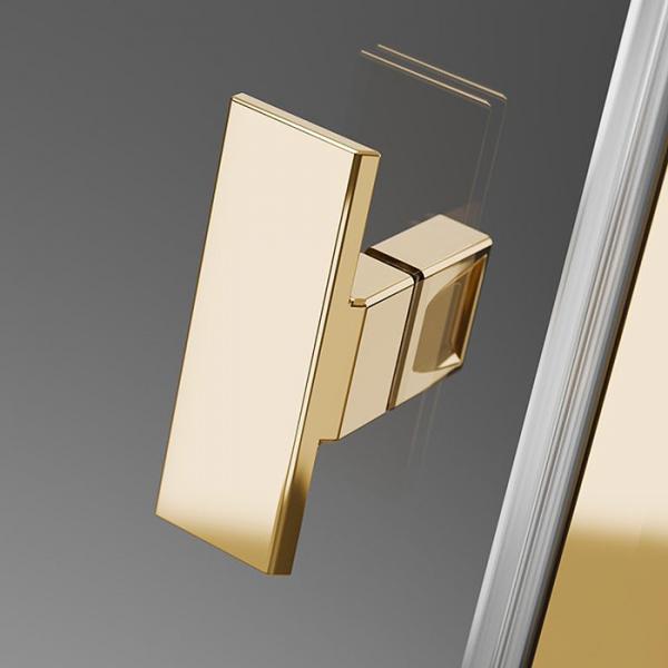 Str&oslash;mberg Noma 120 bruseniche - 80x80 cm - Klar glas/poleret messing