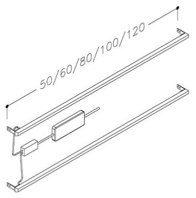 Strømberg LED-belysning til skuffer - 600mm