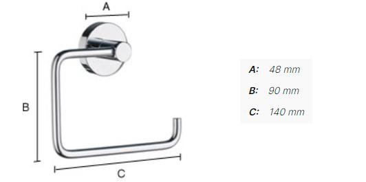 Smedbo Home toiletpapirholder - Krom