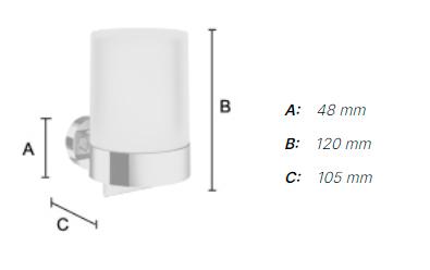 Smedbo Home sæbedispenser til væg - Krom