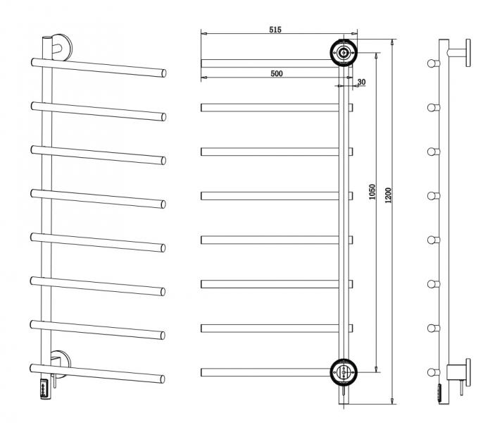 Cass&oslash;e Lazio h&aring;ndkl&aelig;det&oslash;rrer til el - Poleret messing