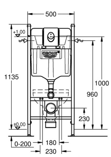 Duravit No. 1 Rimless toiletpakke inkl. sæde m/softclose, cisterne og krom betjening