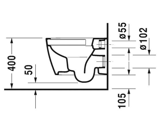 Duravit Me by Starck Compact Rimless - Hvid Mat m/wondergliss toiletpakke inkl. sæde m/softslose, cisterne og krom betjening