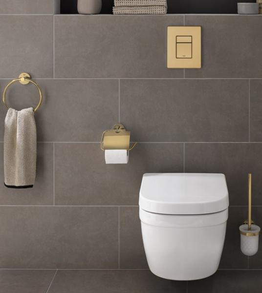 Grohe Euro kompakt Rimless toiletpakke inkl. sæde m/soft-close, cisterne og messing betjening