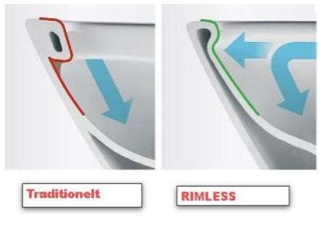 Duravit D-Code RIMless toiletpakke inkl. sæde m/softclose, cisterne og krom betjening