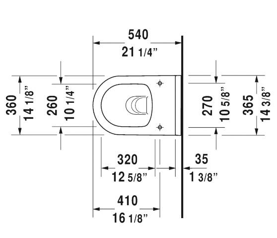 Duravit Starck 3 RIMless toiletpakke inkl. cisterne, krom betjening og toiletsæde m/soft-close