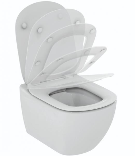 Ideal Standard Tesi toiletpakke inkl. sæde m/soft-close, mellem cisterne og hvid betjening