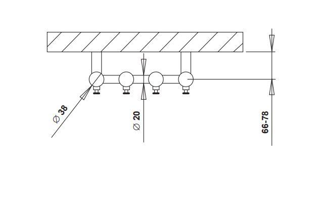 Strømberg Regus håndklædetørrer til kombidrift - 26,6x95 cm - Krom