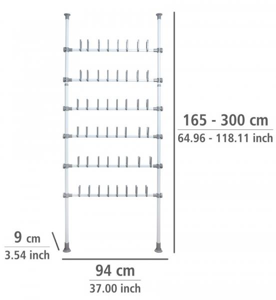 Wenko Hercules teleskopsystem til sko - Hvid/grå