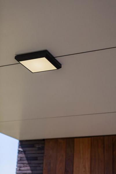 Lutec Architectural Helena udendørslampe til loft og væg - 22 x 22 cm