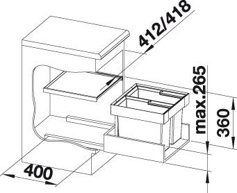 Blanco Flexon II 45/2 affaldssystem