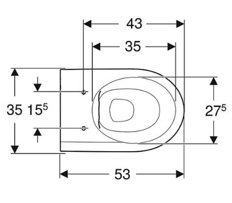 Geberit Icon væghængt toilet m/RIMfree