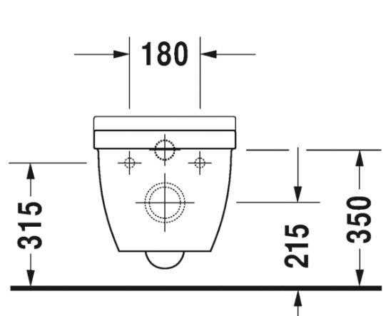 Duravit Starck 3 Rimless væghængt toilet m/sæde