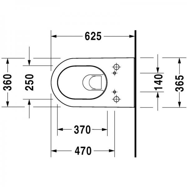 Duravit Darling New Rimless hængeskål til sensowash sæde