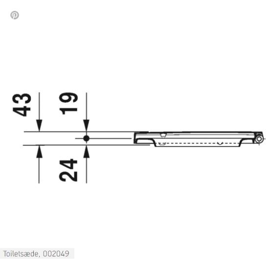 Duravit Toiletsäde P3 Comforts, hvid