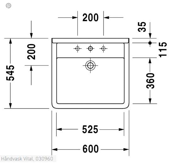 Duravit Starck 3 Håndvask Vital