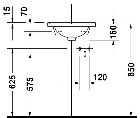 Duravit Starck 3 44 t/væg - Hjørne