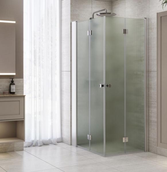 Dansani Match B81 foldedør - Isglas/matkrom Dansani Match B81 foldedør - Isglas/matkrom