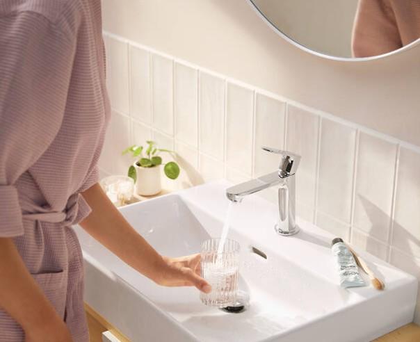 Hansgrohe Rebris S 110 håndvaskarmatur m/CoolStart /u bundventil - Krom