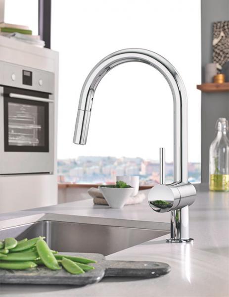 Grohe NEW Minta køkkenarmatur m/udtræk og Dual spray - Krom