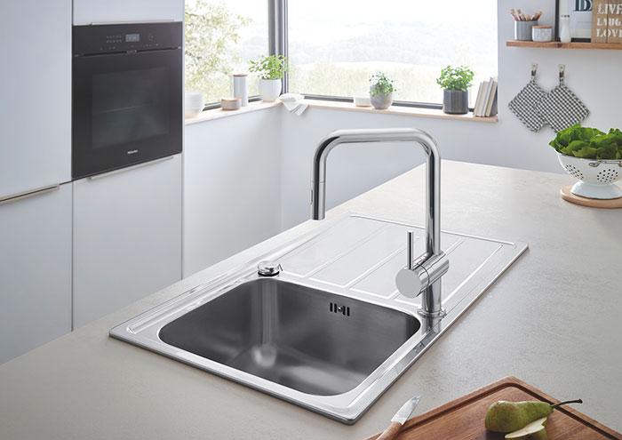Grohe NEW Minta køkkenbatteri m/udtræk og U-tud - Krom