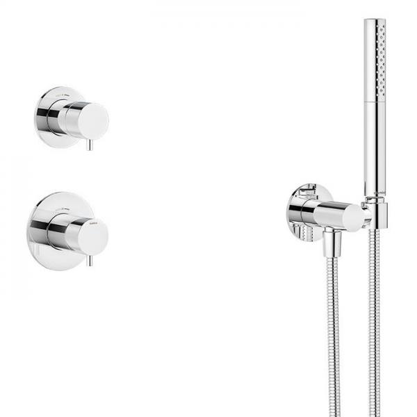 Damixa Iris DS 1 brusesystem til indbygning - Krom