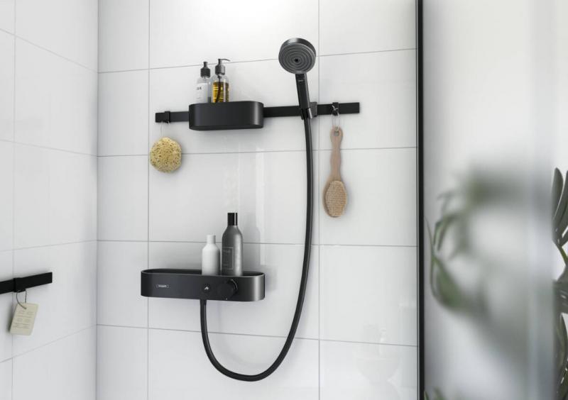 Hansgrohe WallStoris komplet pakke til brus inkl. termostat - Mat sort