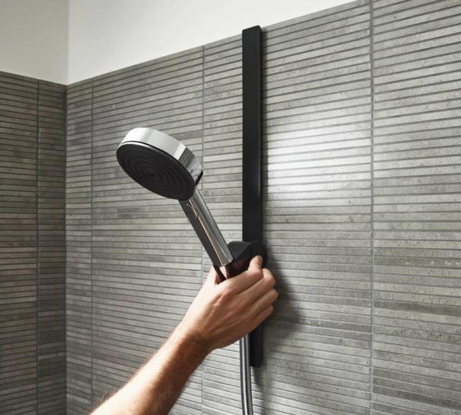 Hansgrohe WallStoris push håndbruserholder - Mat hvid