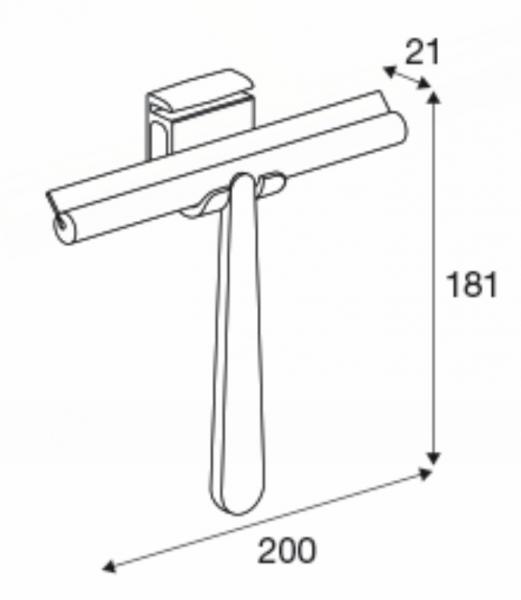 Pressalit Style badskraber - Krom