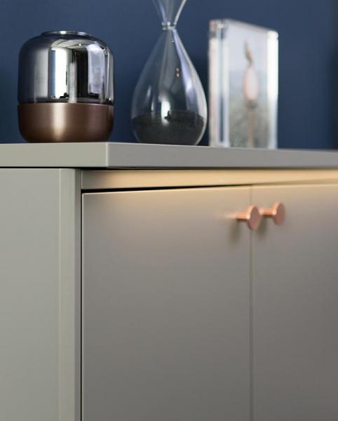 Gustavsberg Graphic topplade m/lys - Lille dybde - Grå Gustavsberg Graphic topplade m/lys - Lille dybde - Grå